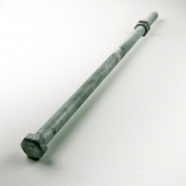 M12x375 CL4.6 Gal Hex Bolt & Nut-30