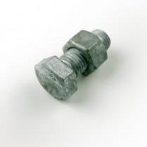 M16x45 CL4.6 Gal Hex Bolt & Nut-100