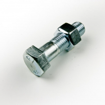 M16x65 CL4.6 Z/P Hex Bolt & Nut-75