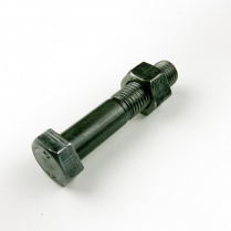 M16x75 CL4.6 Blk Hex Bolt & Nut-75