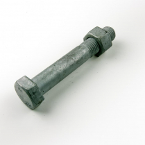 M16x110 CL4.6 Gal Hex Bolt & Nut-50