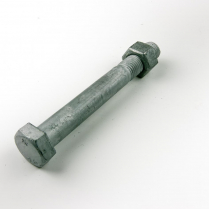 M16x130 CL4.6 Gal Hex Bolt & Nut-50