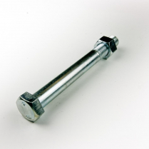 M16x140 CL4.6 Z/P Hex Bolt & Nut-40