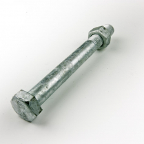 M16x160 CL4.6 Gal Hex Bolt & Nut-40