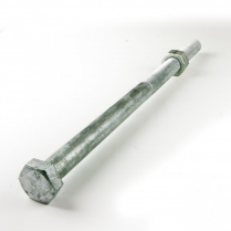 M16x260 CL4.6 Gal Hex Bolt & Nut-25