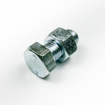 M20x45 CL4.6 Z/P Hex Bolt & Nut-50
