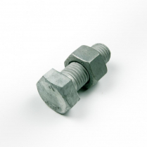 M20x60 CL4.6 Gal Hex Bolt & Nut-50