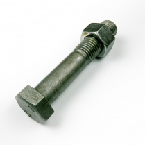 M24x140 CL4.6 Blk Hex Bolt & Nut-20