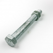 M24x220 CL4.6 Gal Hex Bolt & Nut-15