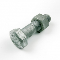 M27x110 CL4.6 Gal Hex Bolt & Nut-10