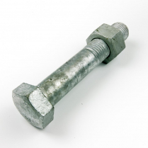 M27x130 CL4.6 Gal Hex Bolt & Nut-10