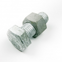 M30x75 CL4.6 Gal Hex Bolt & Nut-15