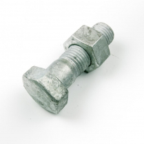 M30x110 CL4.6 Gal Hex Bolt & Nut-15*