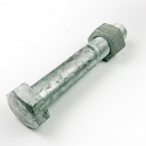 M30x200 CL4.6 Gal Hex Bolt & Nut-10
