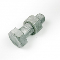 M33x130 CL4.6 Gal Hex Bolt & Nut-5