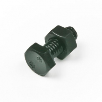 M06x16 CL8.8 Blk Hex Bolt & Nut-200