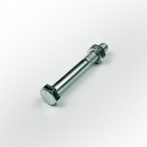 M06x50 CL8.8 Z/P Hex Bolt & Nut-200