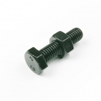 M08x25 CL8.8 Blk Hex Bolt & Nut-200