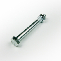 M08x100 CL8.8 Z/P Hex Bolt & Nut-100