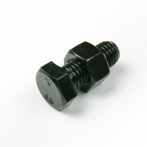 M12x20 CL8.8 Blk Hex Bolt & Nut-75*