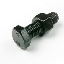 M12x35 CL8.8 Blk Hex Bolt & Nut-75