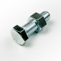 M12x35 CL8.8 Z/P Hex Bolt & Nut-75