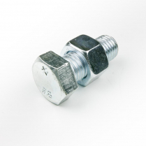 M20x40 CL8.8 Z/P Hex Bolt & Nut-25