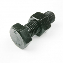 M20x60 CL8.8 Blk Hex Bolt & Nut-25