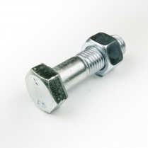 M20x80 CL8.8 Z/P Hex Bolt & Nut-20