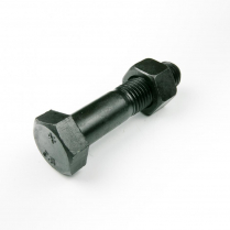 M20x100 CL8.8 Blk Hex Bolt & Nut-10