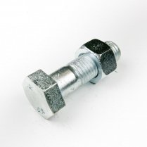 M24x80 CL8.8 Z/P Hex Bolt & Nut-5