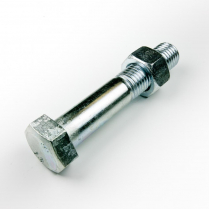 M24x130 CL8.8 Z/P Hex Bolt & Nut-5