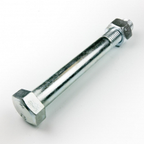 M24x200 CL8.8 Z/P Hex Bolt & Nut-5