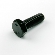 M10x25 CL10.9 Blk Hex Bolt Only-150