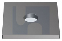 M20x100x6 SQUARE WASHER HDG