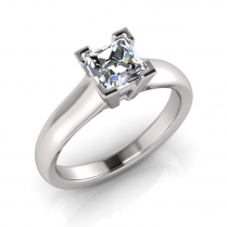 Half Round Shank | Corner Four Claw Setting