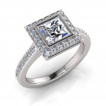 Bezel And Pave Set Dress Ring