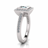 Bezel And Pave Set Dress Ring