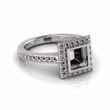 Bezel And Pave Set Dress Ring