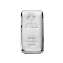 Chemgold 1kg Fine Silver 999.5 Silver Cast Bar