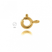 18YG Bolt Ring 6mm