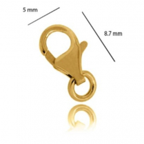 18YG Lobster Clasp 8.7mm