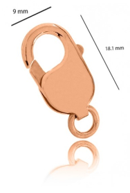 18RG Parrot Clasp 18mm