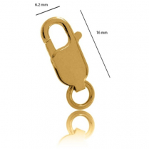 18YG Parrot Clasp 16mm