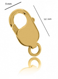 18YG Parrot Clasp 18mm