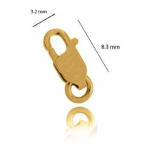 9YG Parrot Clasp 8.3mm