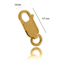 9YG Parrot Clasp 9.7mm