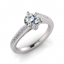 Pave Twist Four Claw