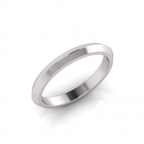 Bevelled Edge Wedding Band