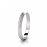 Bevelled Edge Wedding Band